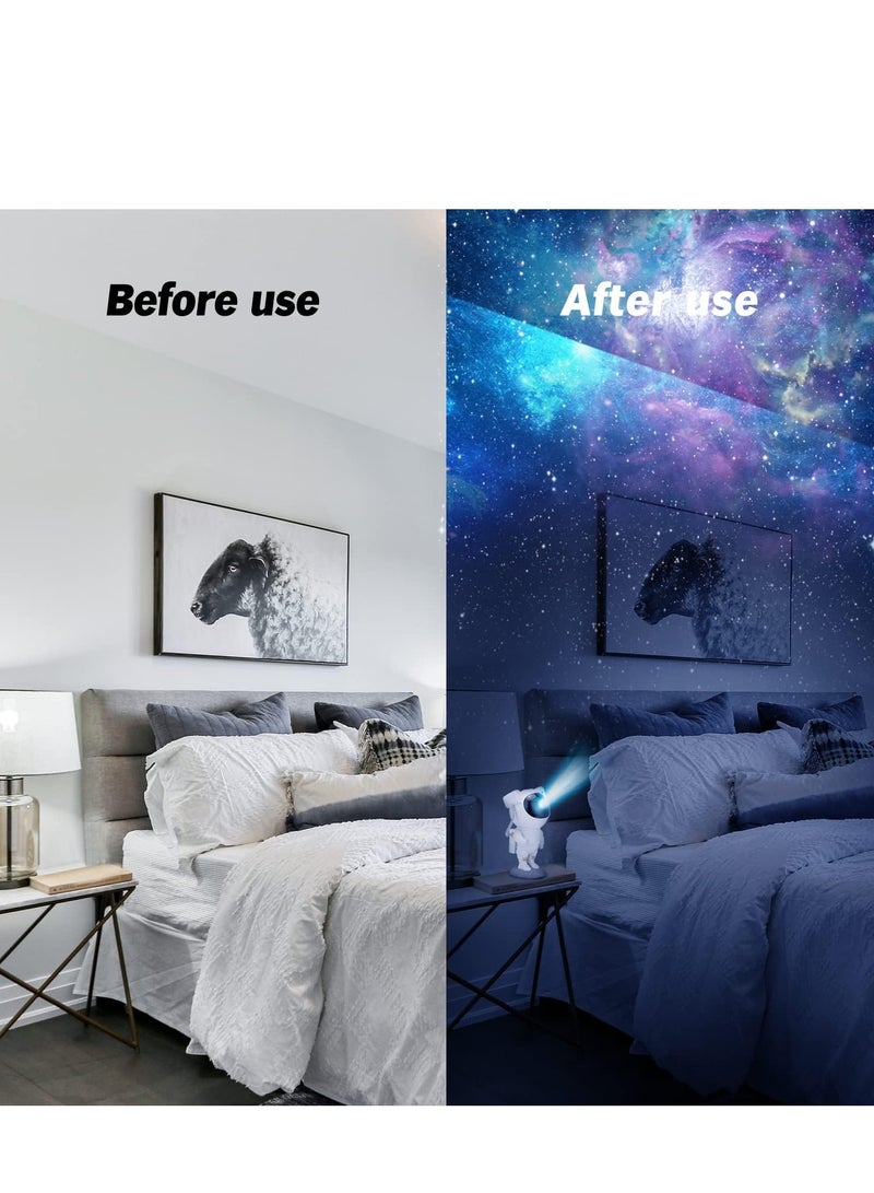 Star Projector Night Lights Kids Room Decor Aesthetic Tiktok Astronaut Nebula Galaxy Projector Night Light