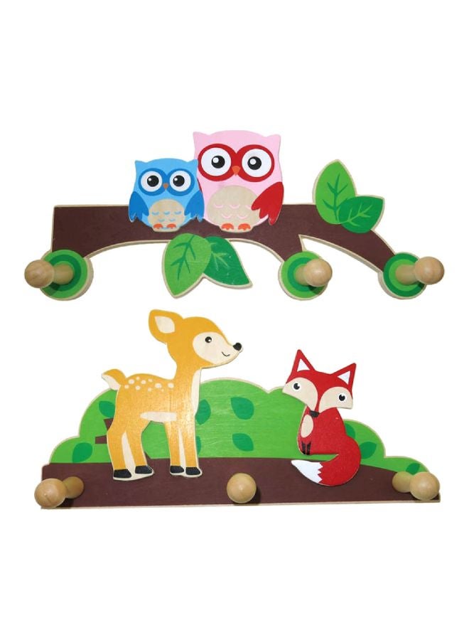 2-Piece Decorative Forest Themed Wall Hanger Set