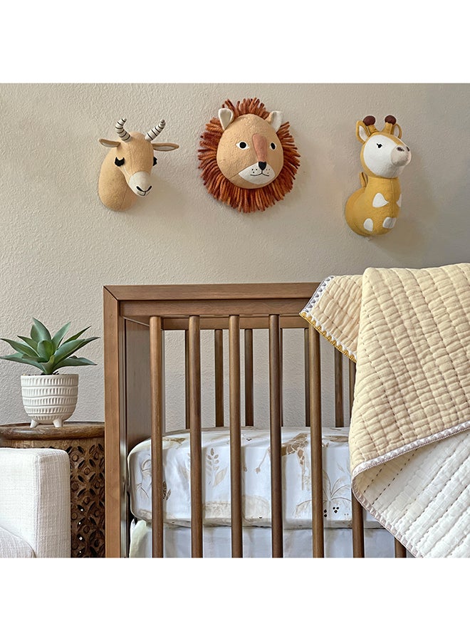 Lion Plush Head Wall Decor