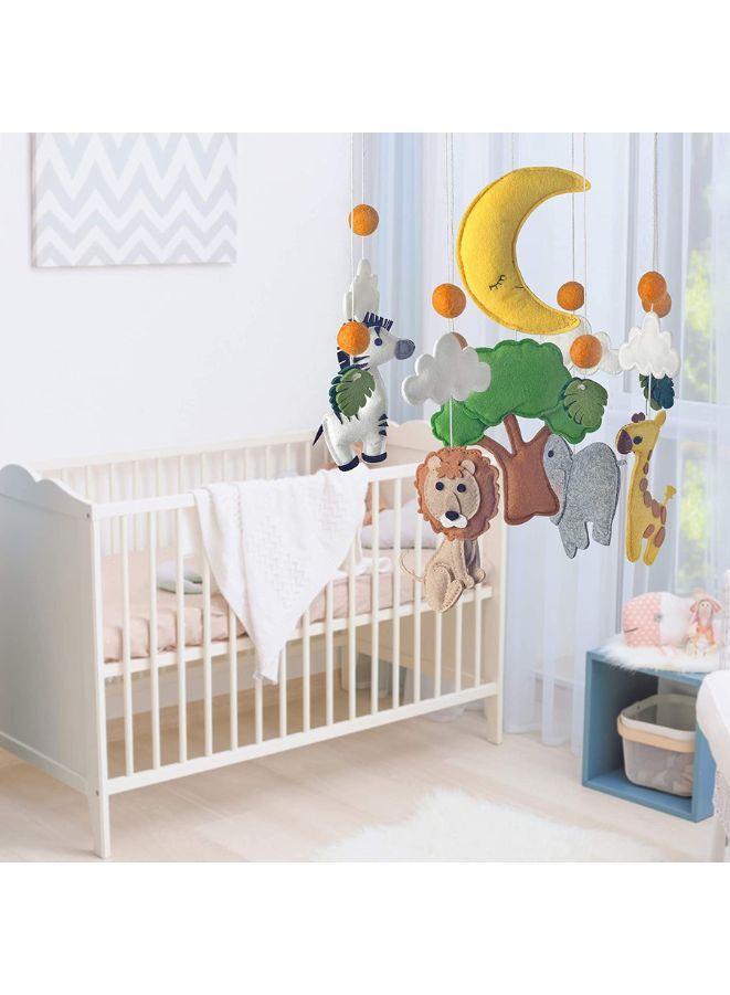 Baby Crib Bed Nursery Mobile Wall Hanging Decor Baby Bed Mobile for Infants Ceiling Mobile Cute and Adorable Hanging Decorations Zoo