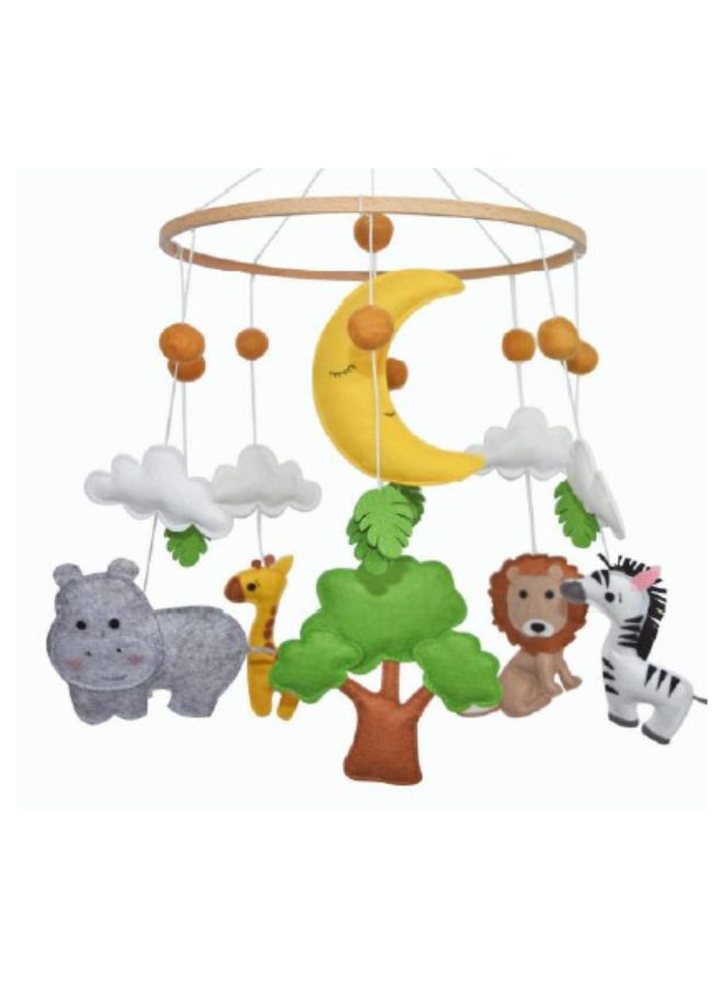 Baby Crib Bed Nursery Mobile Wall Hanging Decor Baby Bed Mobile for Infants Ceiling Mobile Cute and Adorable Hanging Decorations Zoo