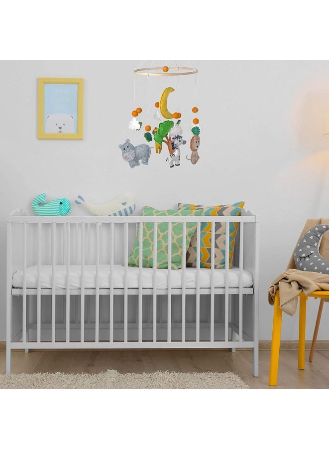 Baby Crib Bed Nursery Mobile Wall Hanging Decor Baby Bed Mobile for Infants Ceiling Mobile Cute and Adorable Hanging Decorations Zoo