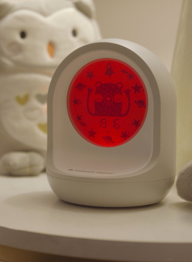 Trainer, Timekeeper Connected Sleep Aid, App-Enabled Alarm Clock And Nightlight For 18+ Months White
