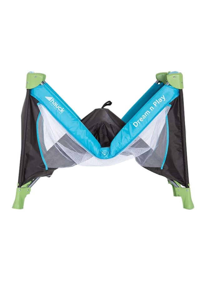 Dream N Play Travel Bed - Blue/Black