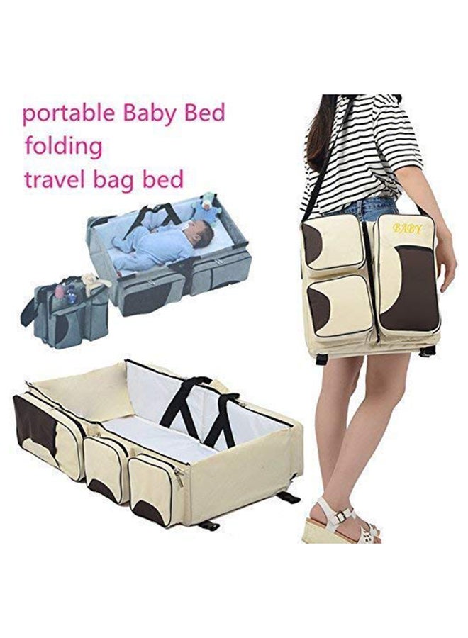 9-In-1 Multifunctional Travel Bed Cot Bassinet And Diaper Bag