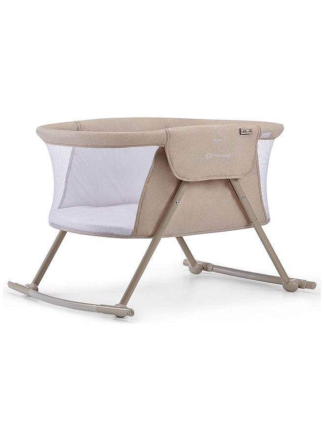 Baby Crib 3 - In - 1 Lovi With Adjustable Canopy And Accessories For Newborn, 0 - 9, Beige