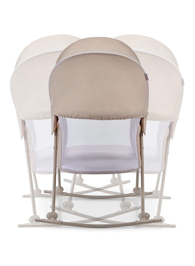 Baby Crib 3 - In - 1 Lovi With Adjustable Canopy And Accessories For Newborn, 0 - 9, Beige