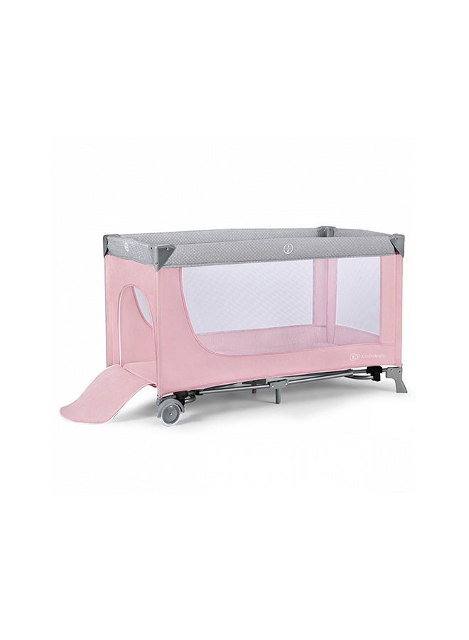 Leody Travel Cot - Pink