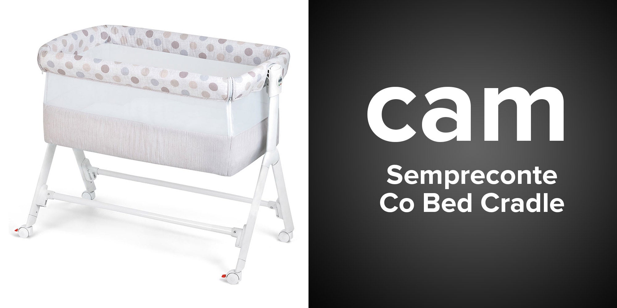 Culla Sempreconte Co Bed Cradle - White/Grey