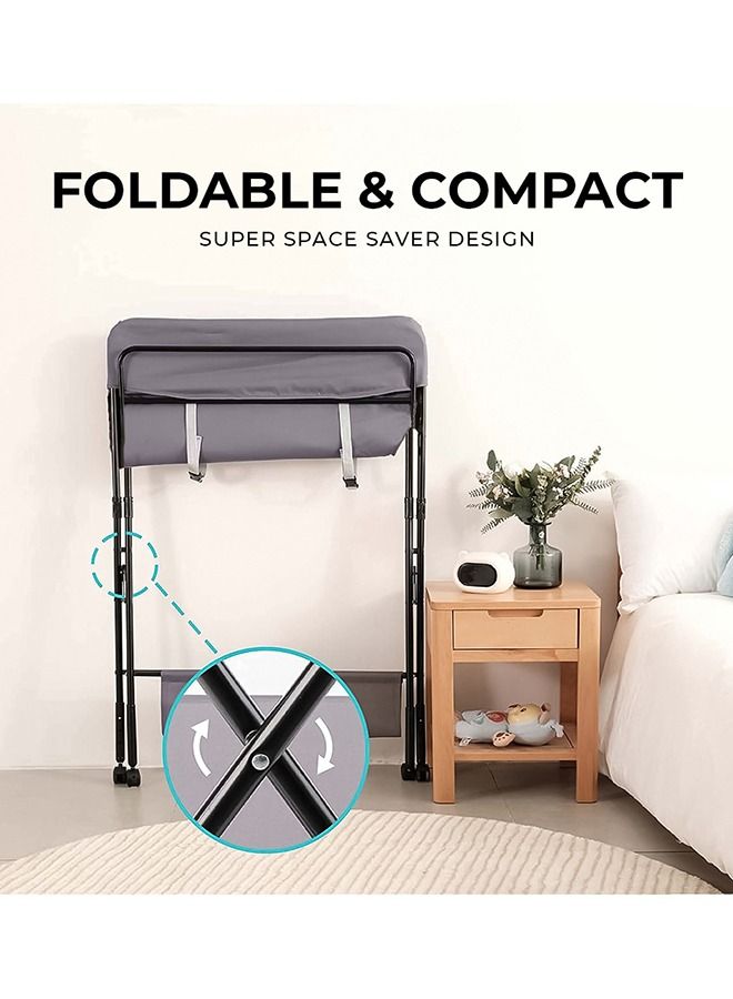 4 - In - 1 Diaper Changing Table Organizer - Grey