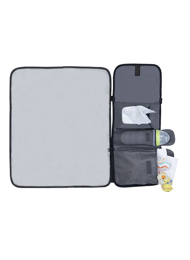 MOON Portable Diaper Changing Station Waterproof Foldable Baby Travel Changing Bag Kit - Light Grey