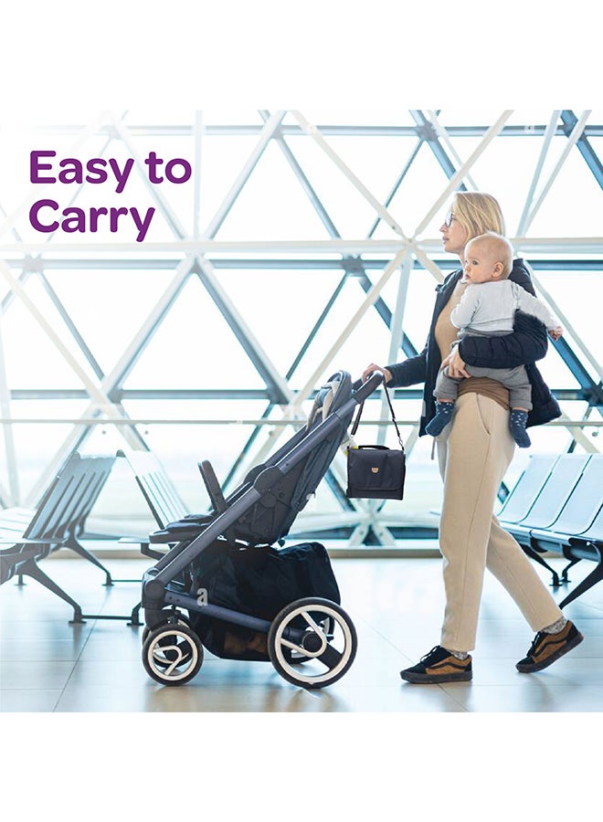 MOON Portable Diaper Changing Station Waterproof Foldable Baby Travel Changing Bag Kit - Beige