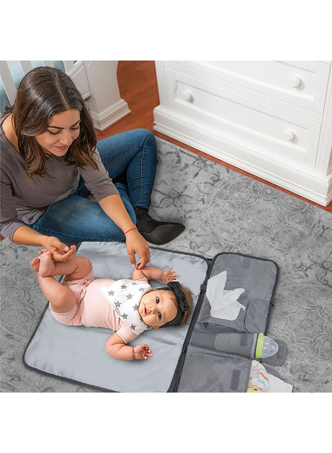 MOON Portable Diaper Changing Station Waterproof Foldable Baby Travel Changing Bag Kit - Beige