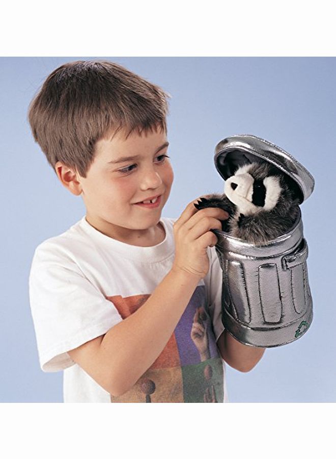 Raccoon In Garbage Can Hand Puppet