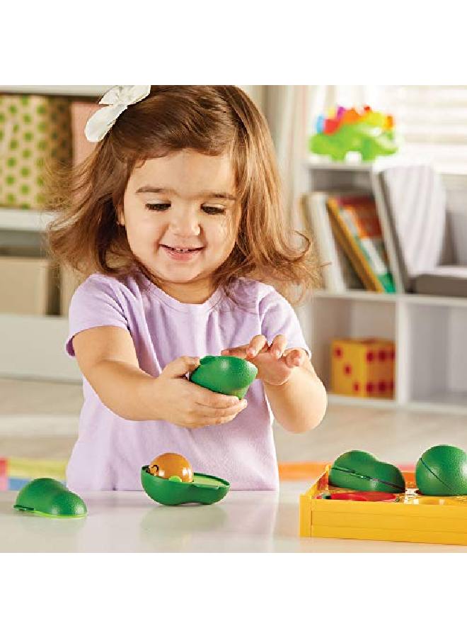 Learnalot Avocados 9 Pieces Ages 18+ Months Toddler Social Emotional Learning Toys Develops Fine Motor Skills Toddler Learning Toys