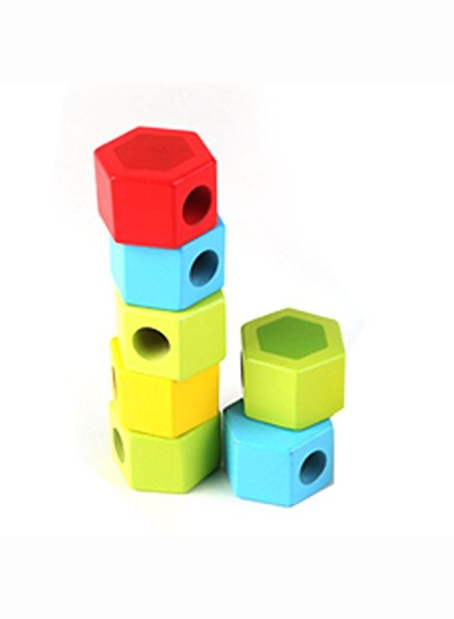 Counting Stacker Toddler Wooden Stacking Block Set