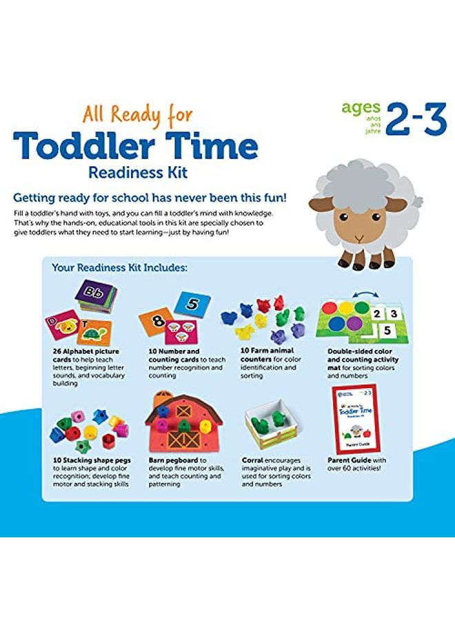 All Ready For Toddler Time Readiness Kit 22 Pieces Ages 2+ Toddler Learning Supplies Back To School Activities School Preparation Activities Preschool Learning Games