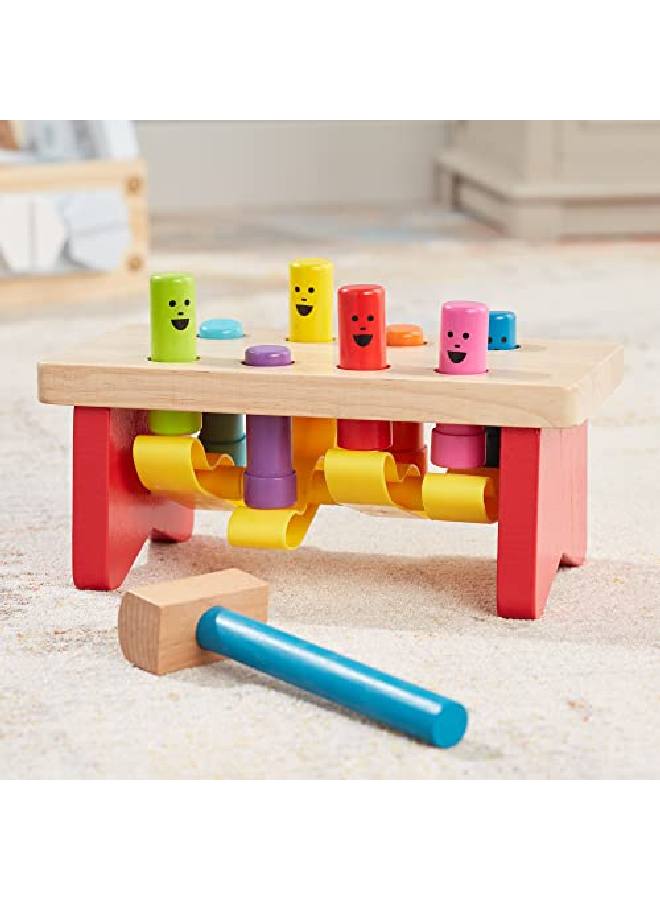 Deluxe Pounding Bench Wooden Toy With Mallet