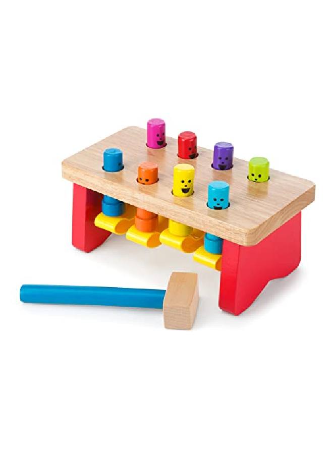 Deluxe Pounding Bench Wooden Toy With Mallet