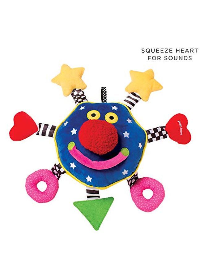 Whoozit Rattle And Squeaker Sound Developmental Baby Toy