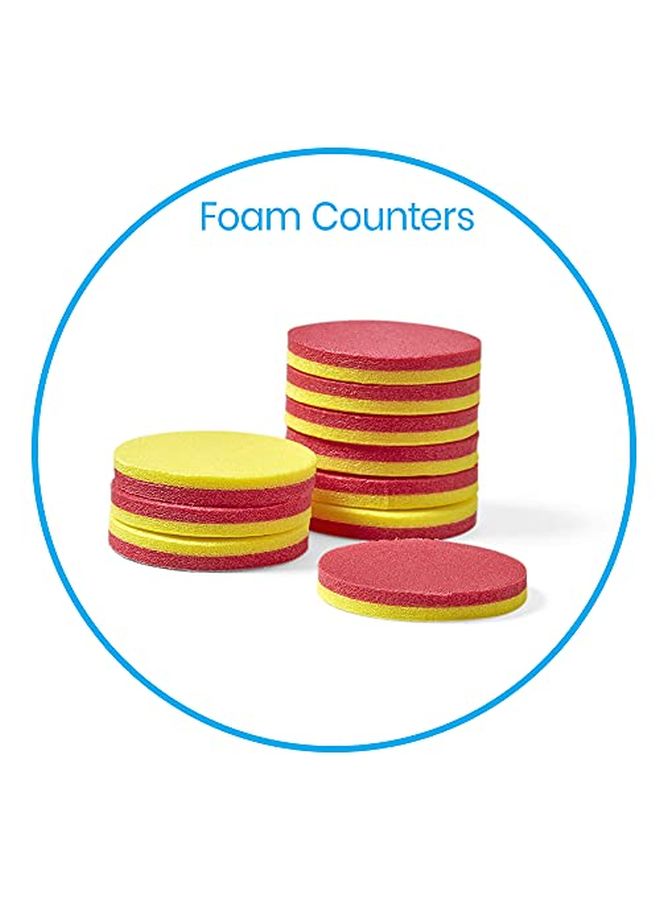 Foam Twocolor Counters Red And Yellow Counters Counting Manipulatvies Math Counters For Kids Counting Chips Math Manipulatives Math Bingo Chips Counters For Kids Math (Pack Of 200)