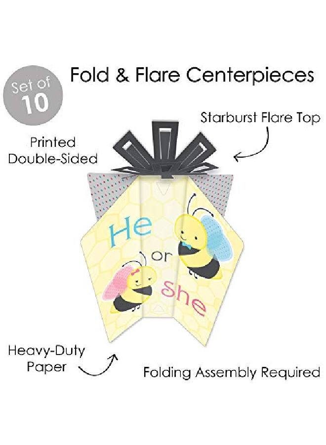 What Will It Bee Table Decorations Gender Reveal Fold And Flare Centerpieces 10 Count