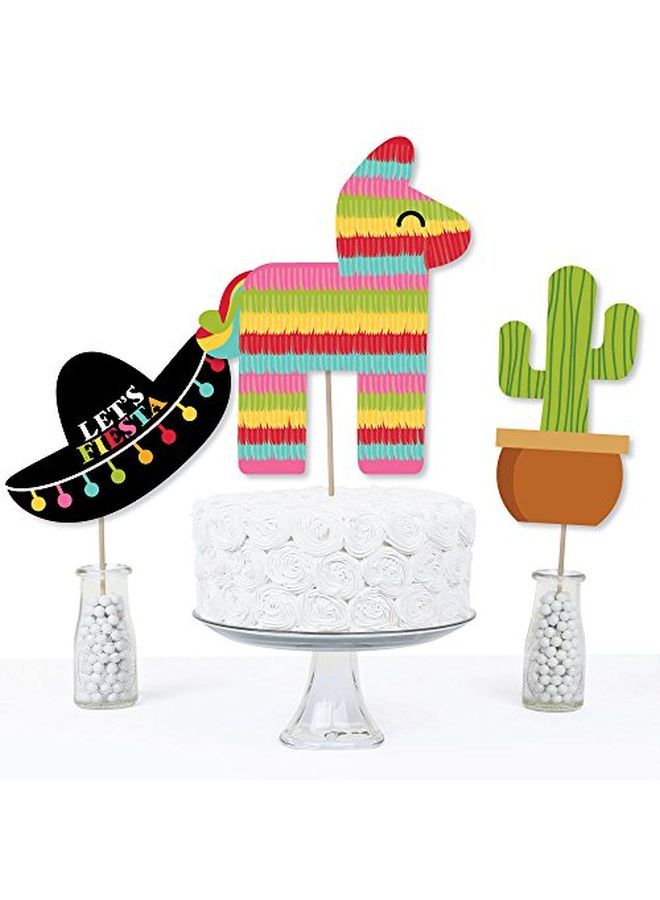 Let'S Fiesta Mexican Fiesta Party Centerpiece Sticks Table Toppers Set Of 15