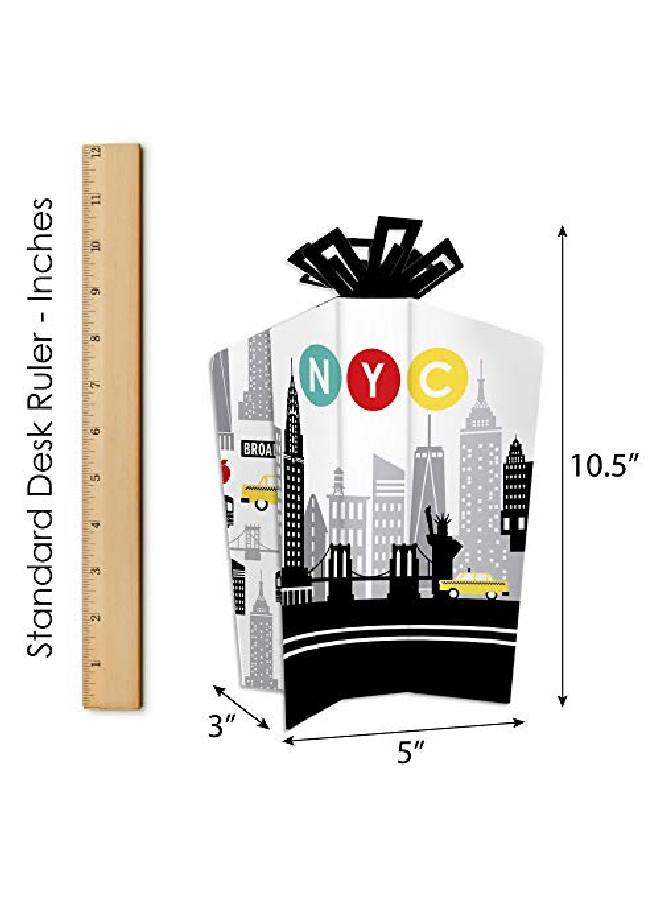 Nyc Cityscape Table Decorations New York City Party Fold And Flare Centerpieces 10 Count