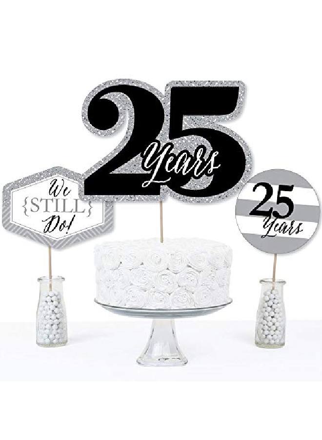 We Still Do 25Th Wedding Anniversary Anniversary Party Centerpiece Sticks Table Toppers Set Of 15