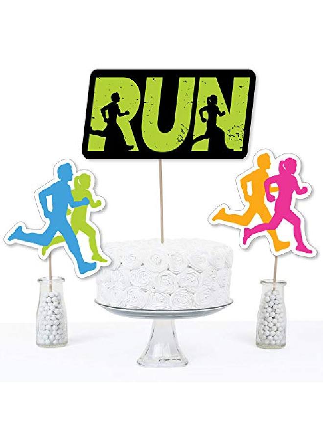 Set The Pace Running Track Cross Country Or Marathon Party Centerpiece Sticks Table Toppers Set Of 15