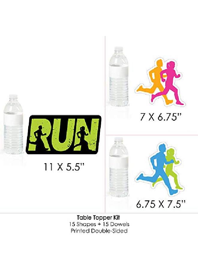 Set The Pace Running Track Cross Country Or Marathon Party Centerpiece Sticks Table Toppers Set Of 15