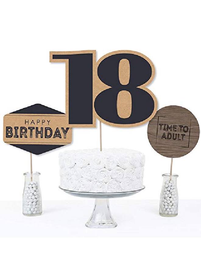 18Th Milestone Birthday Birthday Party Centerpiece Sticks Table Toppers Set Of 15