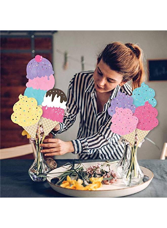 Scoop Up The Fun Ice Cream Sprinkles Party Centerpiece Sticks Showstopper Table Toppers 35 Pieces