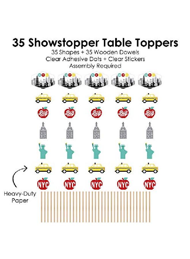 Nyc Cityscape New York City Party Centerpiece Sticks Showstopper Table Toppers 35 Pieces