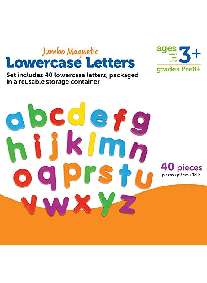 Jumbo Magnetic Lowercase Letters Develops Letter And Color Recognition Skills Abc For Kids Alphabet Educational Toys For Toddlers Set Of 40 Pieces Ages 3+