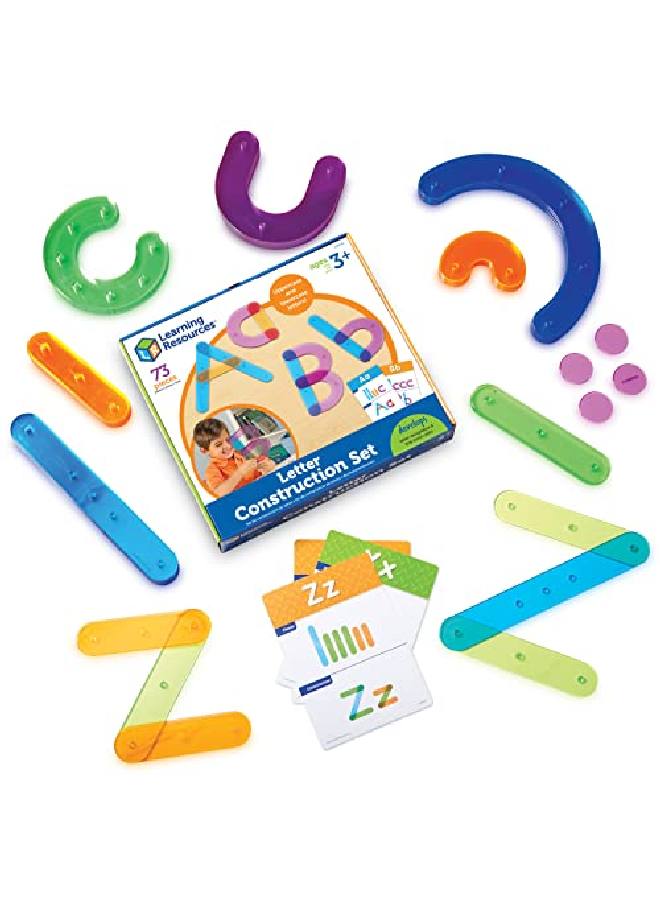 Letter Construction Homeschool School Activity Set Play School 60 Pieces Ages 3+