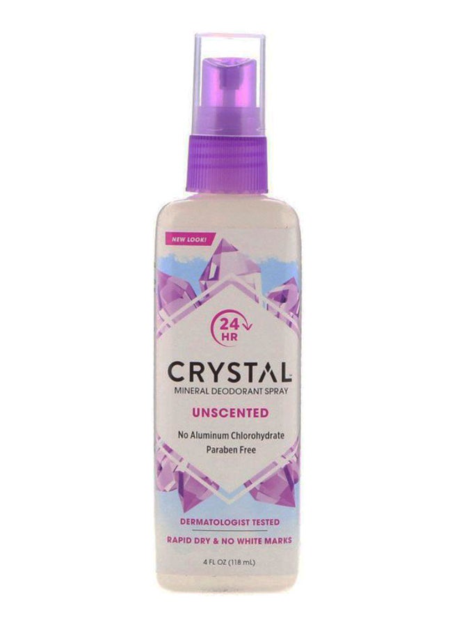 Unscented Mineral Deodorant Spray 118ml