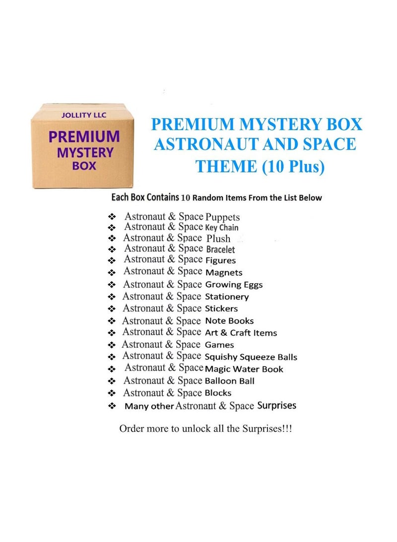 Premium Mystery Box Toys and Accessories For Astronaut and Space Fans 10 plus items