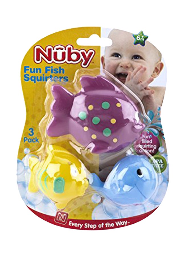 3-Pack Fun Fish Squirter Bath Toys