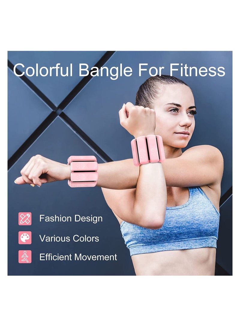 Wrist Weights, Adjustable Wearable and Ankle Durable Weights for Women Men Strength Training, Leg Yoga, Dance, Pilates, Cardio, Aerobics, Walking