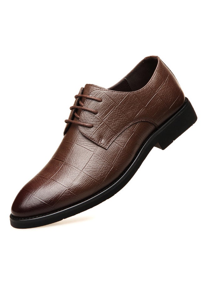 Lace Up Formal Shoes Brown