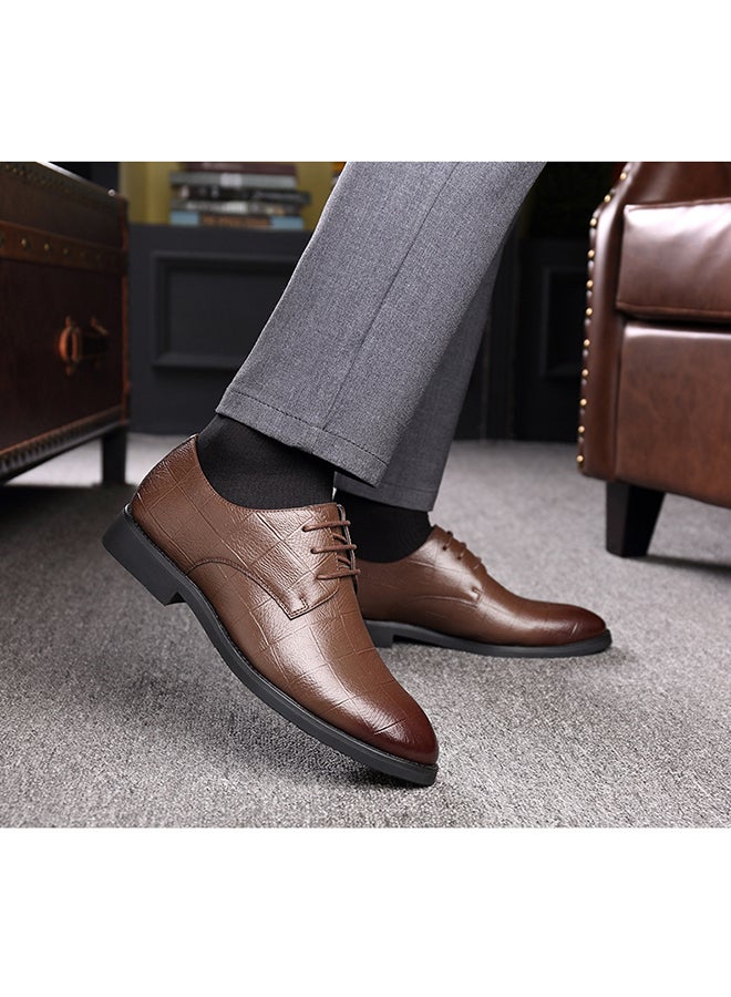 Lace Up Formal Shoes Brown