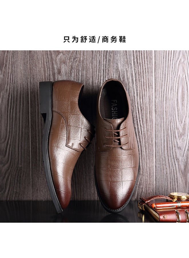 Lace Up Formal Shoes Brown