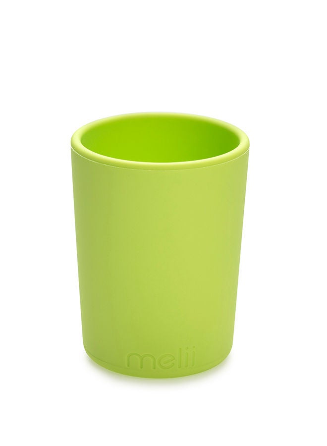 Non-Suction Silicone Plate, Bowl And Cup Set - Lime, Mint, Blue