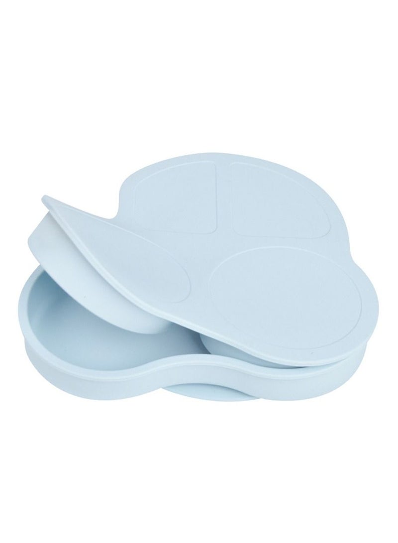 Little Mocha silicone Car plate with Lid Light Blue