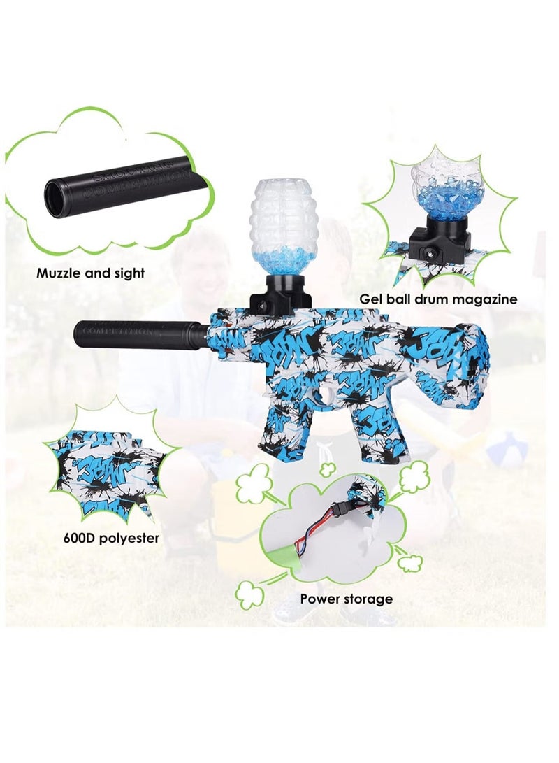 Gel Ball Blaster, Electric Gel Blaster Gun, Electric Gel Ball Shooting Toy with Goggles, Gel Water Balls, Electric Automatic Splatter Ball Blaster Toy