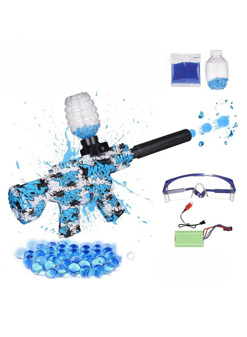 Gel Ball Blaster, Electric Gel Blaster Gun, Electric Gel Ball Shooting Toy with Goggles, Gel Water Balls, Electric Automatic Splatter Ball Blaster Toy