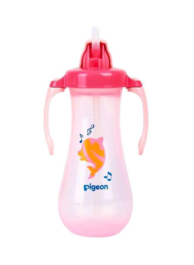 Tall Straw Baby Sippy Cup, 300 ML, Pink