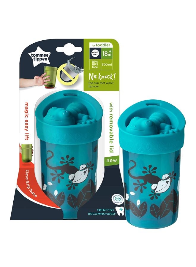 No Knock Sippy Cup With Removable Lid, 18+ M, 300 mL - Blue/White/Black