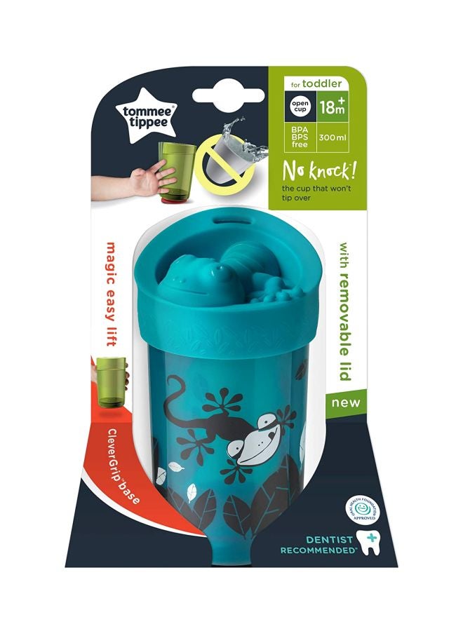 No Knock Sippy Cup With Removable Lid, 18+ M, 300 mL - Blue/White/Black